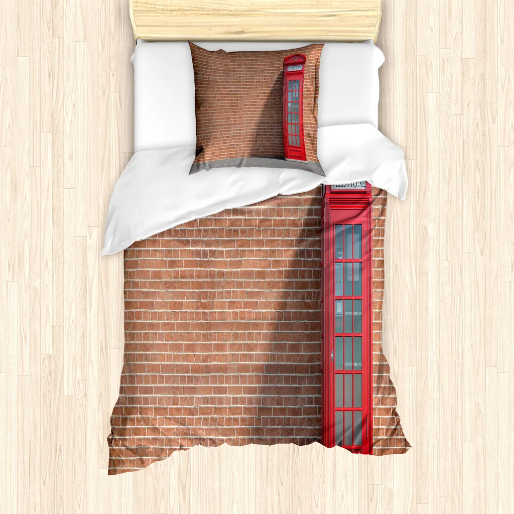 BIANCHERIAWEB - Copripiumino Sacco Piumone 100% Cotone Disegno City Londra New York Ob Singolo