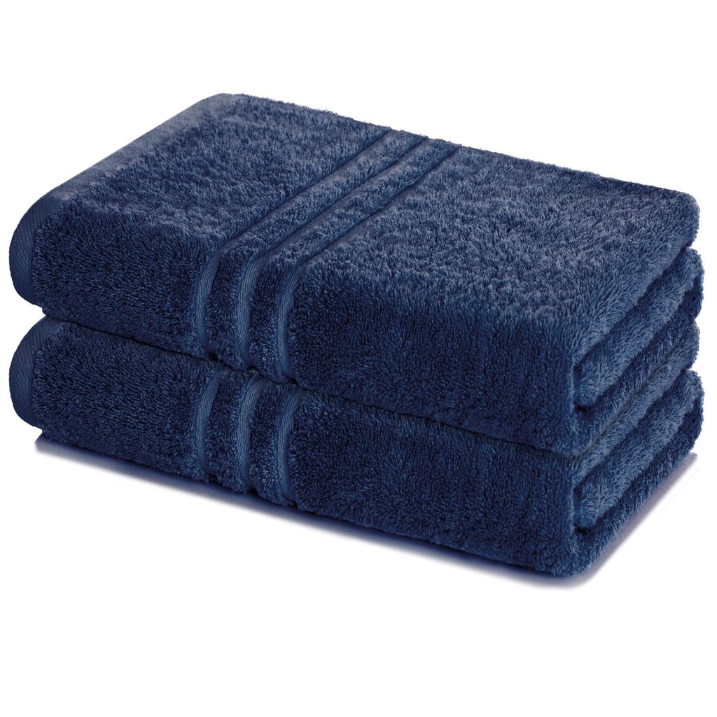 Lavea® 2er Set Saunatuch 80x200 cm, 100% Baumwolle – Großes Produktbild 