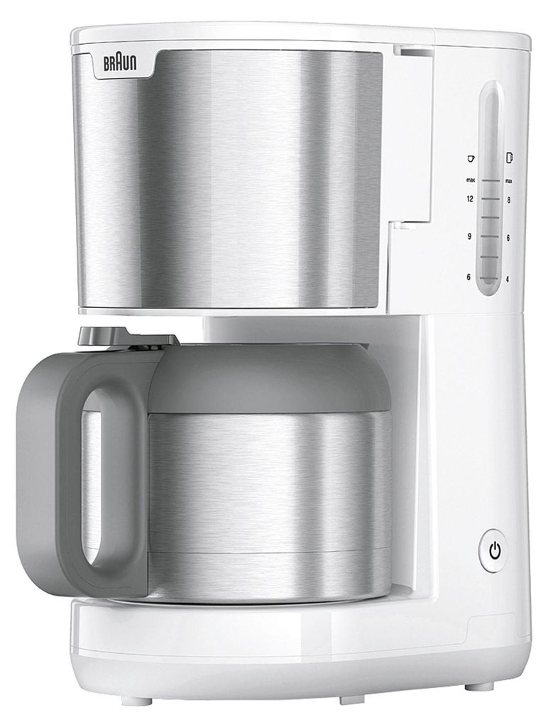 BRAUN Kaffeeautomat KF 1505 WH PurShine 9 Tassen Thermo Produktbild 