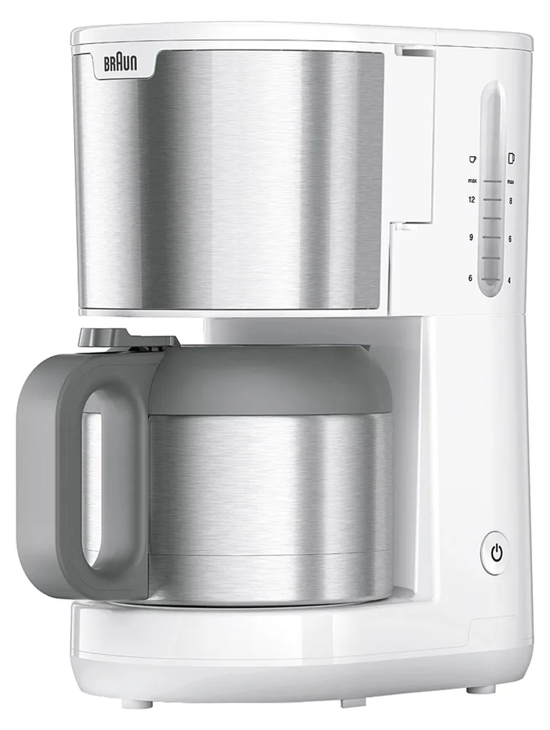 Machine à café Braun KF 1505 WH idéale pour le petit-déjeuner blanc
