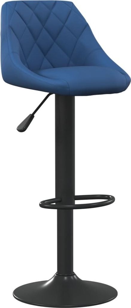 Barhocker Blau Samt