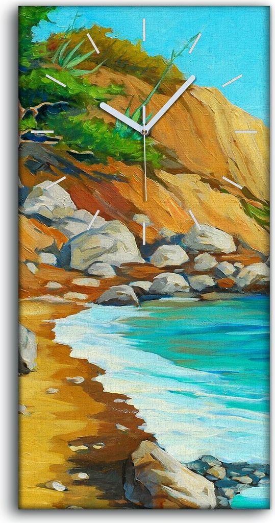 Dekor Leinwand Uhr Wandbilder Kunstdruck 30x60 Foto Produktbild 