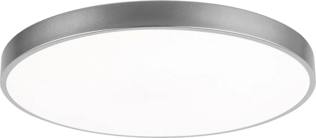 Luminaire Plafonnier LED Rond Argent Tesia 400mm pour Éclairage Intérieur