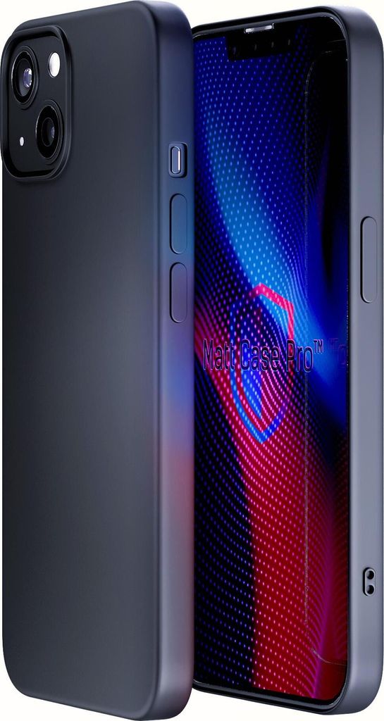 3mk Schutzhülle Matt Case Cover für Apple iPhone 13 schwarz Backcover