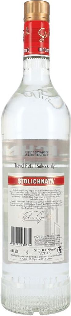 Stolichnaya Vodka 40% 1,0L Produktbild 4