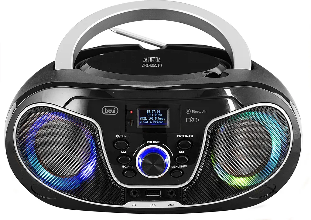 Radio DAB+ sans Grésillement Trevi CMP 588 avec Lecteur CD et USB MP3
