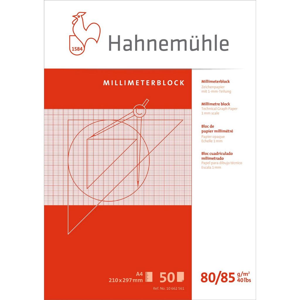 folia Millimeterblock 80g/m² DIN A4 25 Blatt Produktbild 