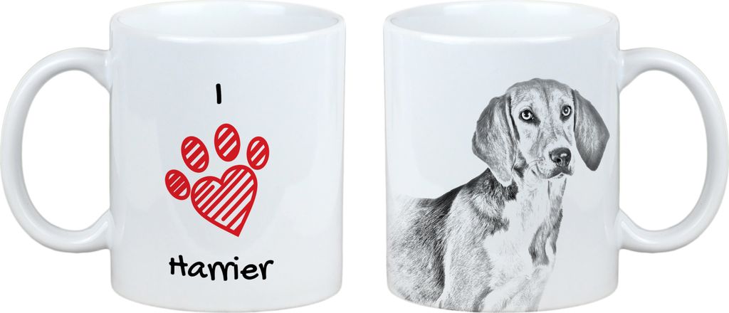 Harrier - Tasse mit Hund, entzückende Tasse mit Grafik, Geschenk mit Ihrem Foto von der Marke Art-Dog