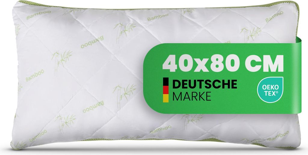 Cuscino Bamboo Mesh 40x80 cm, rivestimento in microfibra, Immagine del prodotto 