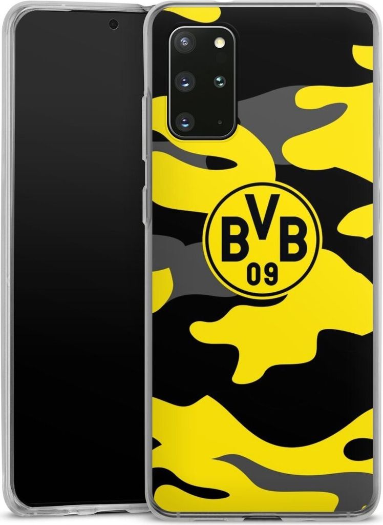 DeinDesign Handyhülle für Samsung Galaxy S20 Plus 5G Silikon Hülle Case Smartphone Schutzhülle BVB Borussia Dortmund Fanartikel