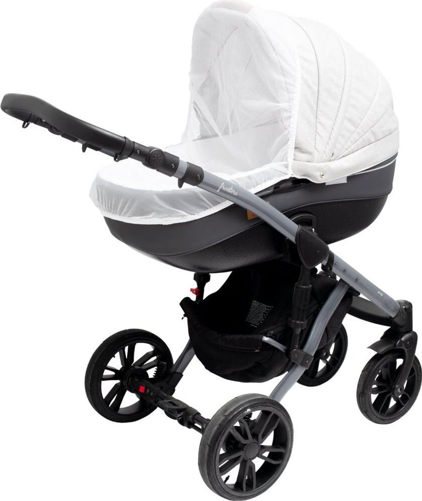 Moskitonetz für Kinderwagen New Baby Basic weiß