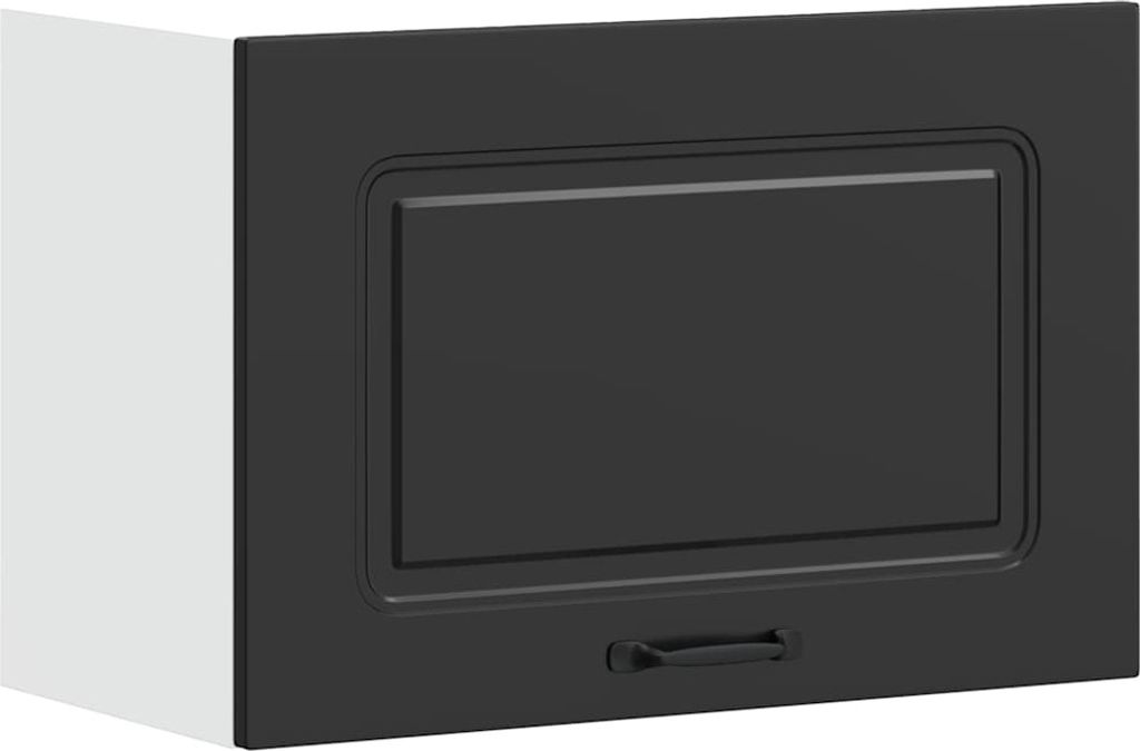 Küchen-Hängeschrank Kalmar Schwarz Holzwerkstoff
