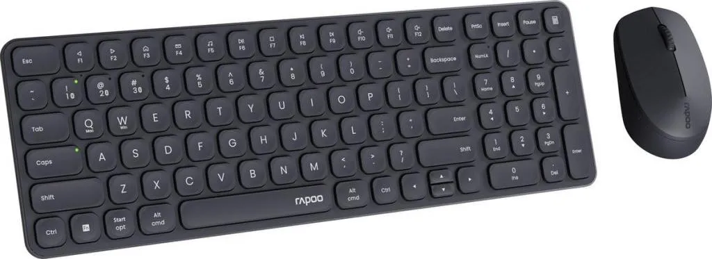 Rapoo 9300M Ensemble Bureau Sans Fil Multimode Noir Clavier et Souris
