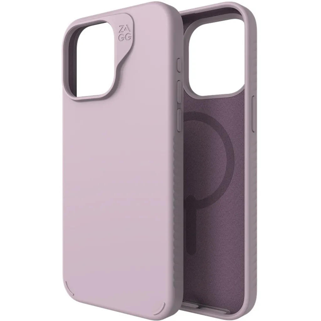 Housse Zagg Lavande iPhone 15 Pro Max : Coque anti-choc avec MagSafe