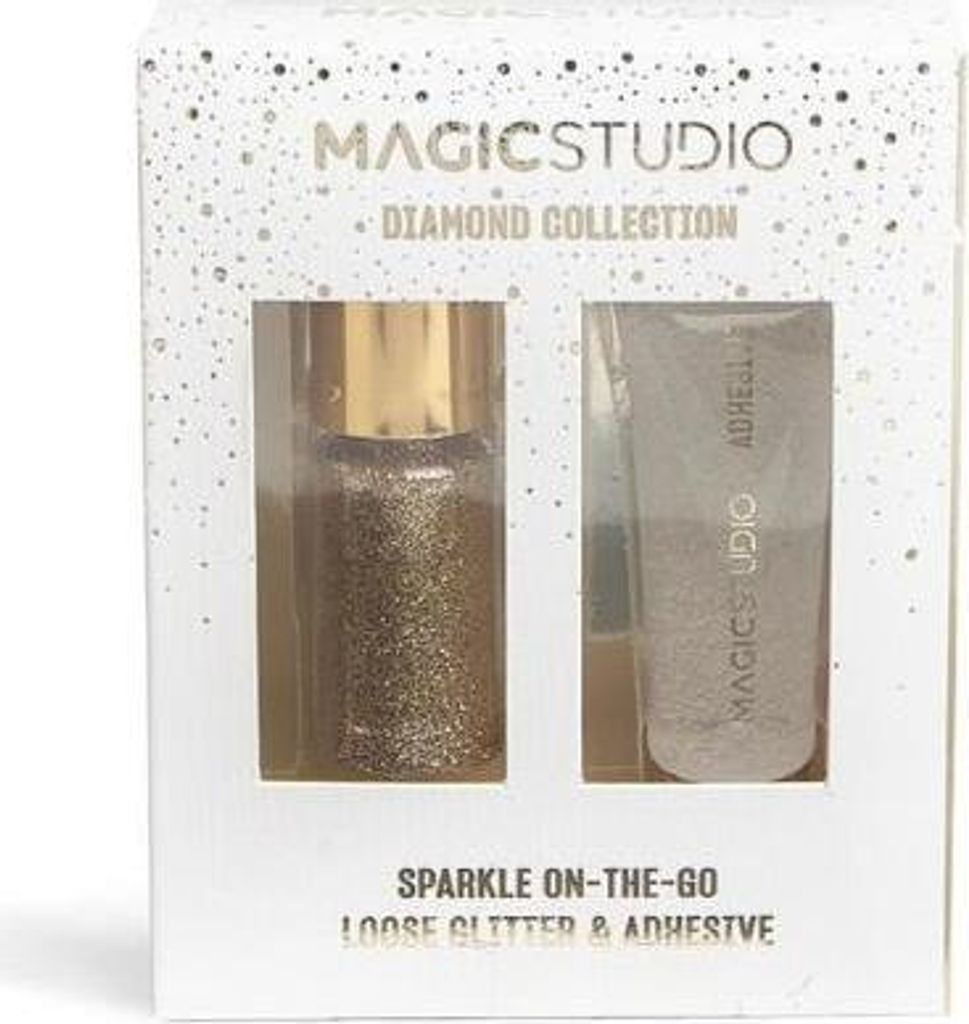 MAGIC STUDIO Glitzer-Anwendungsset Make-up-Kleber + Glitzer Produktbild 