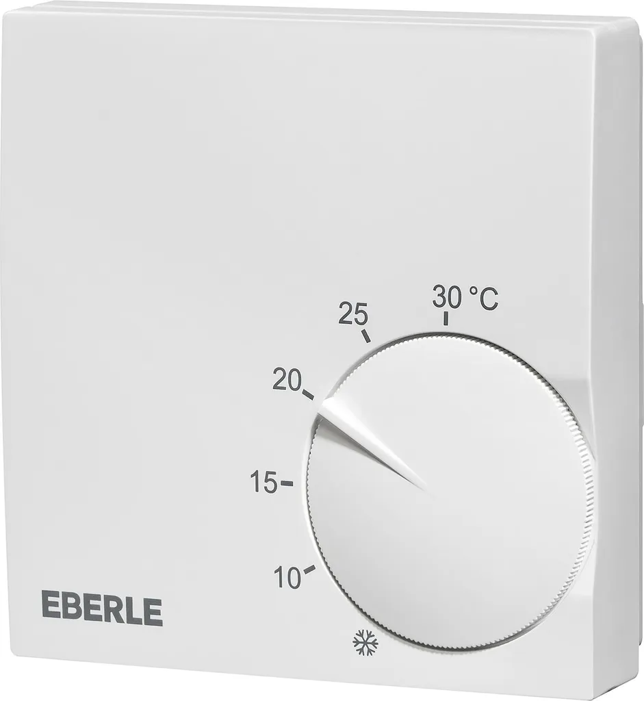 Régulateur de chauffage Eberle blanc polaire réglage de 5 à 30 °C