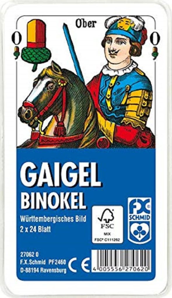 2 x 24 feuilles Ravensburger Cartes à jouer Gaigel Binokel Image du produit 