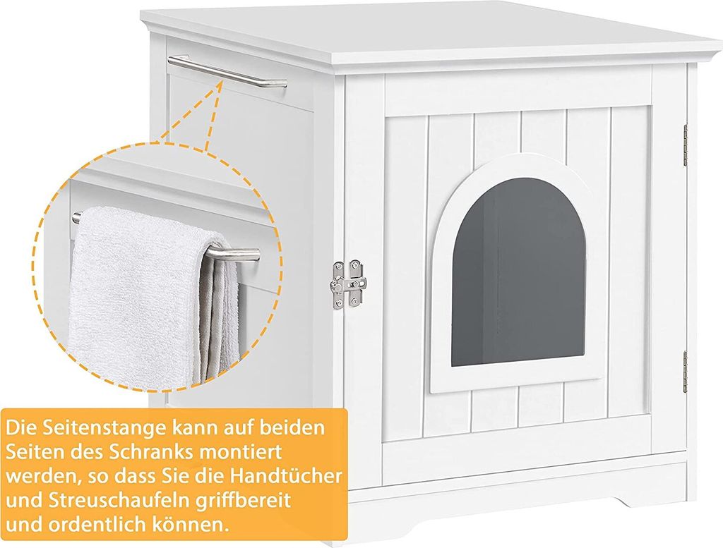Yaheetech 2er Set Katzentoilette Katzenklo Schrank Produktbild 4