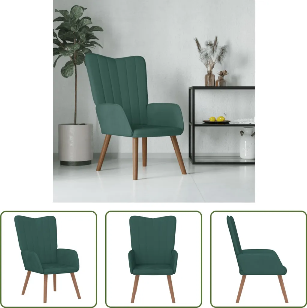 Poltrona Relax Verde Scuro Velluto | Morbidezza e Sostegno Lombare