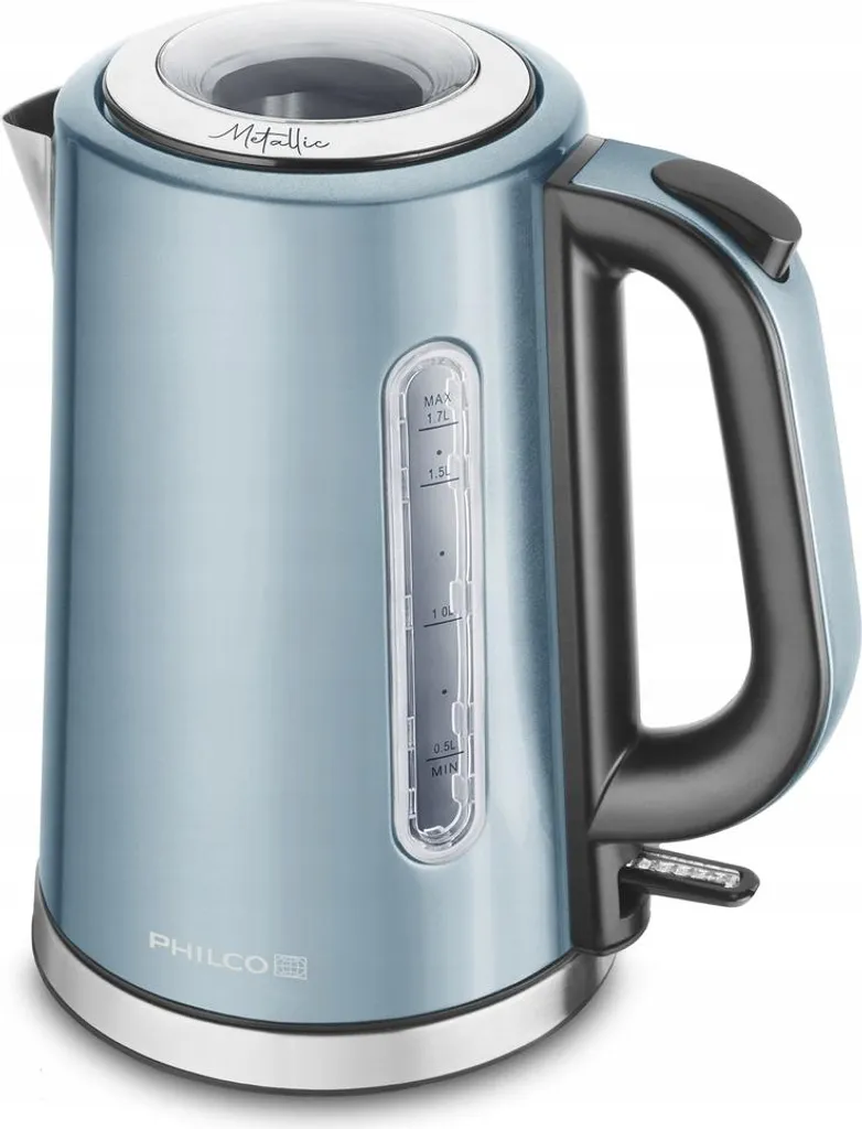 PHILCO PHWK 1738 Bouilloire Électrique 1,7L 2200W Acier Inox Turquoise