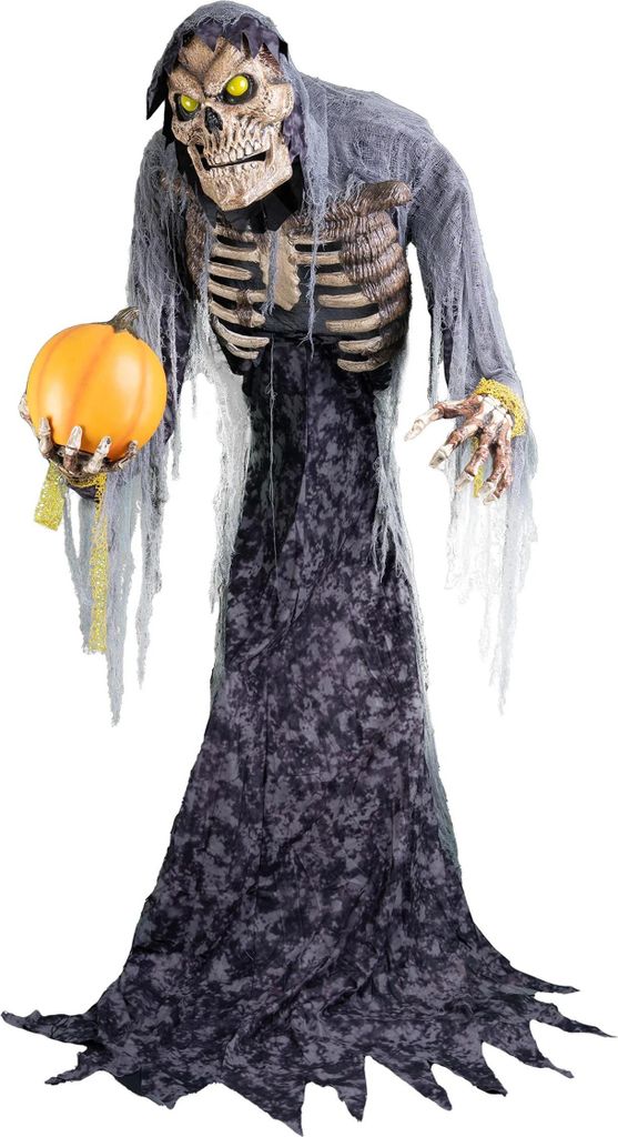 Dekorace obří pohyblivá kostra - duch - Halloween - 210 cm Obrázek produktu 