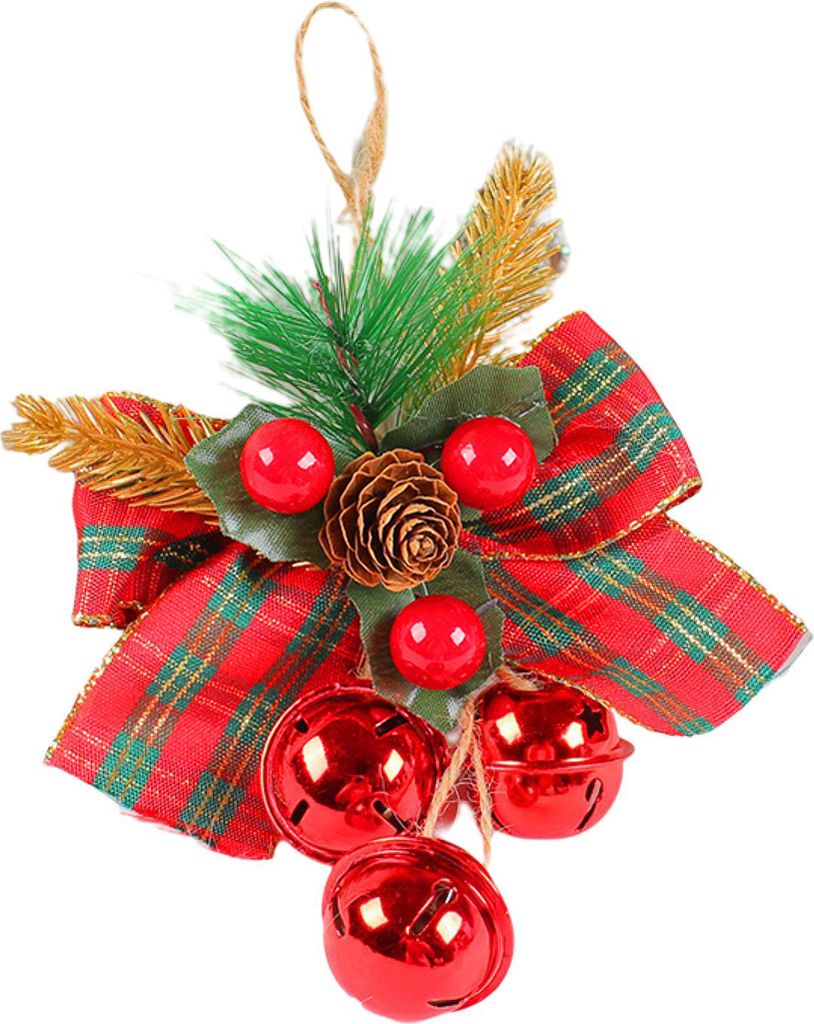 Weihnachtsdekoration Buntes DIY Kreativ tragbares Hängen Tinecone Bow-Knot Decor für Weihnachtsfeier-3