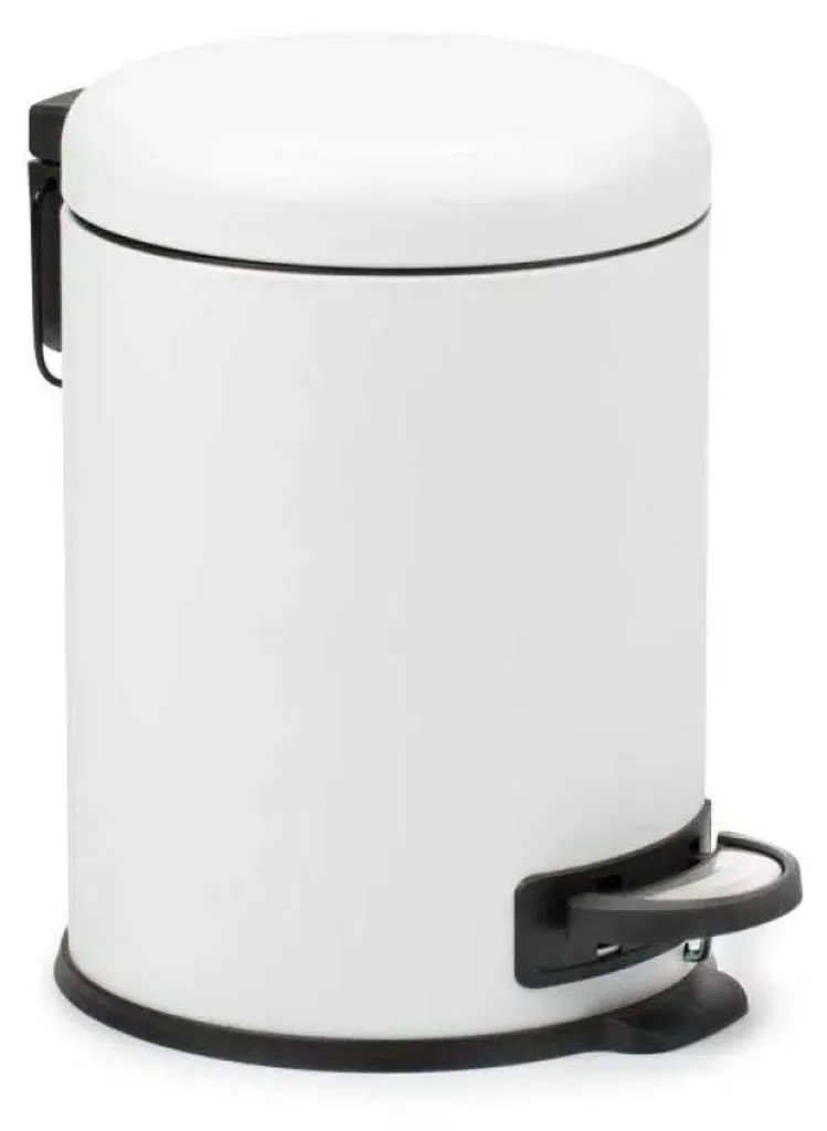 Poubelle de salle de bain transparente 5L Tatay Nordic à clapet