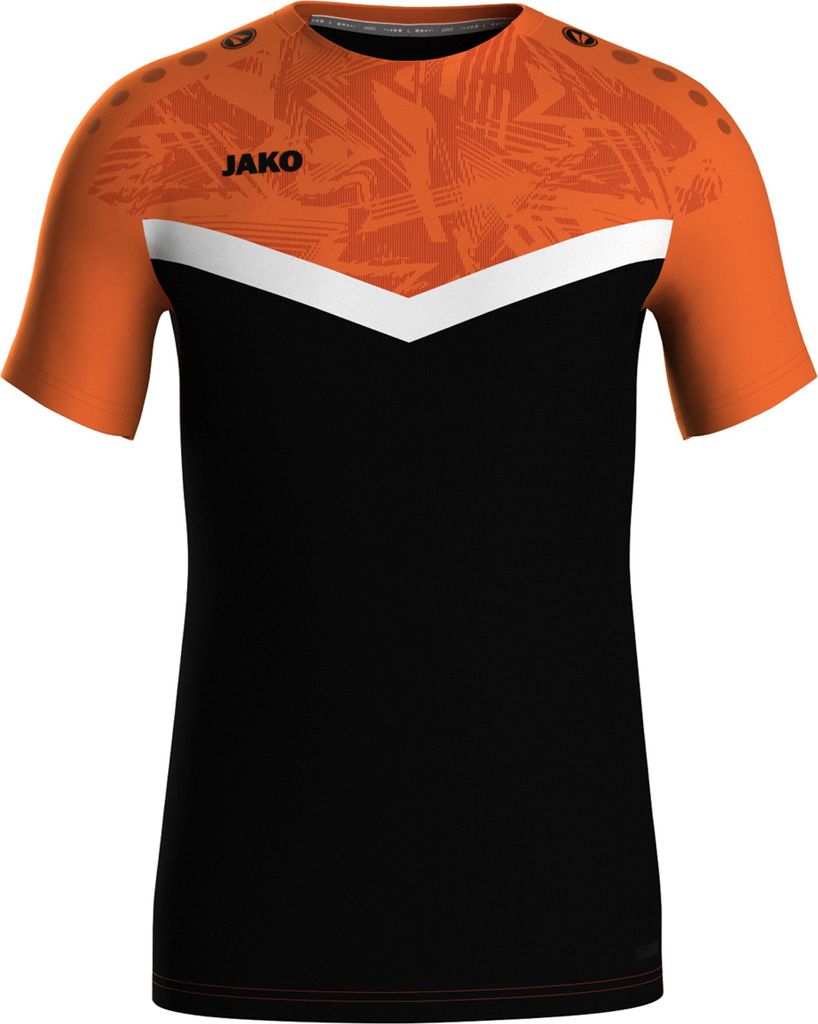 Jako Iconic T-Shirt Herren - Schwarz / Neonorange
