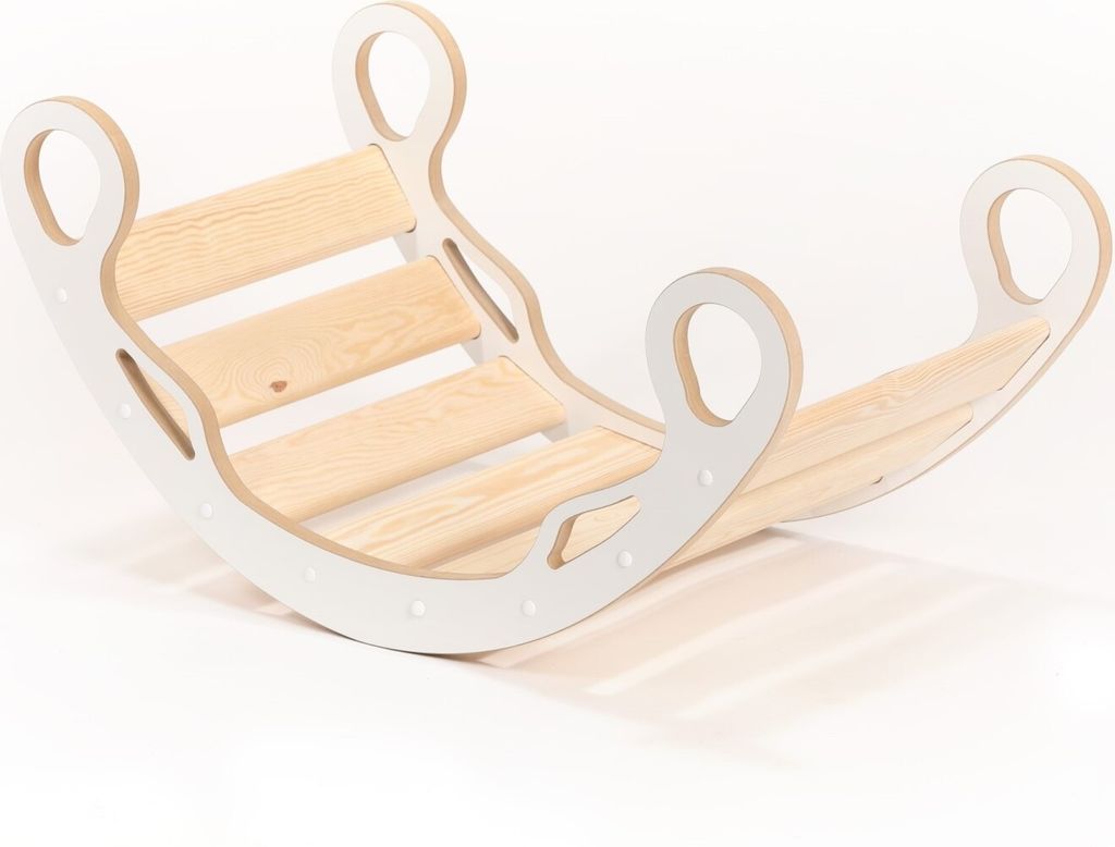 Woodforkid Klettergerüst Kinder Montessori MDF Zosia Gr. M, Kletterbogen
