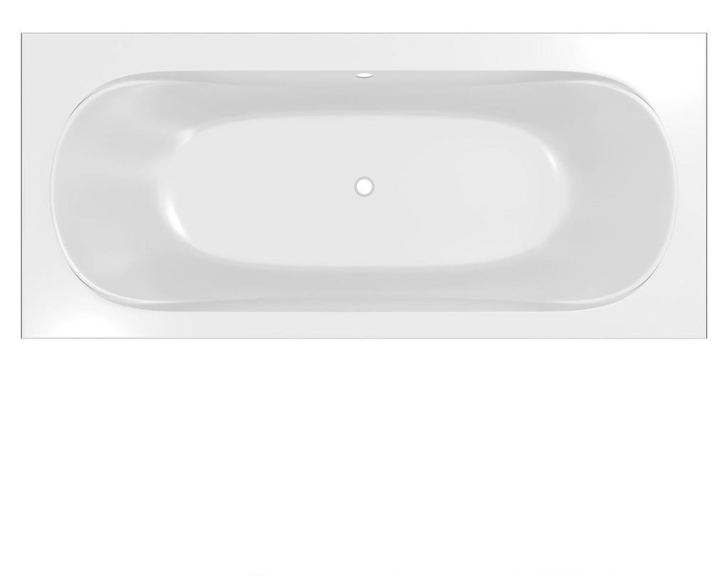 Baignoire rectangulaire duo 170x75x54cm avec dossiers Image du produit 