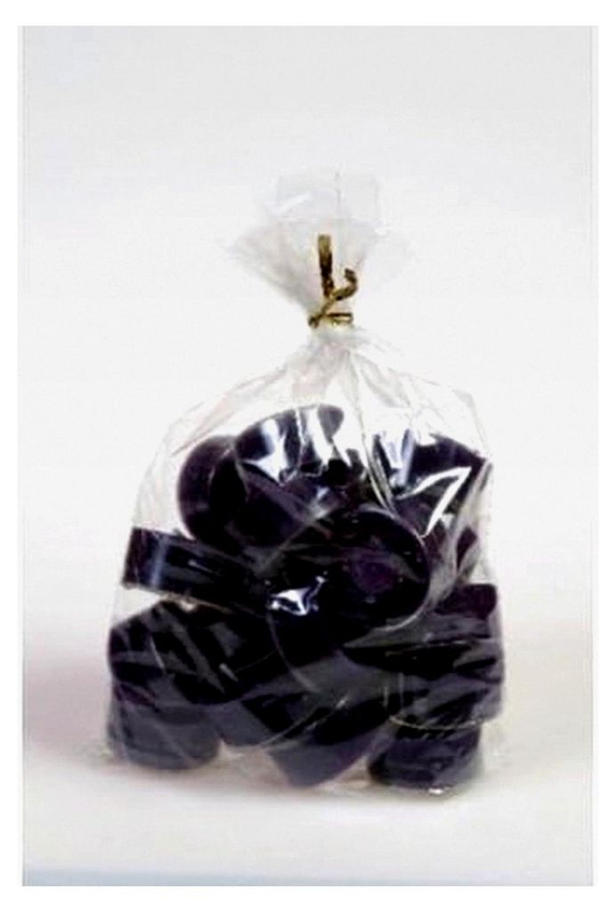20 originale dänische Teelichter ohne Duft im farbigen Acrylbecher dunkel lila