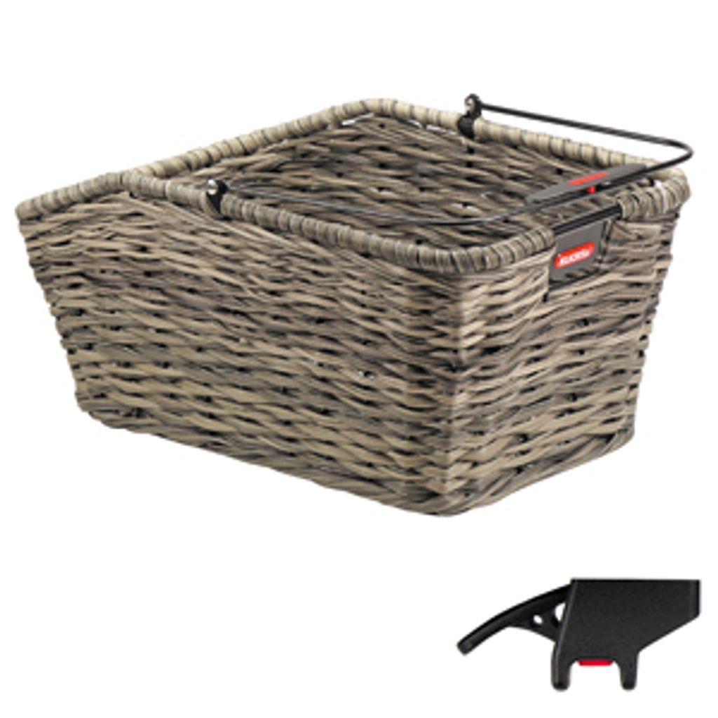 KLICKfix Structura GT, Hinten, Fahrradkorb, Braun, 18 l, 10 kg, 200 mm