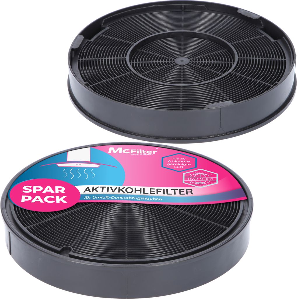McFilter | 2x Aktivkohlefilter geeignet für EFF62, AEG Produktbild 