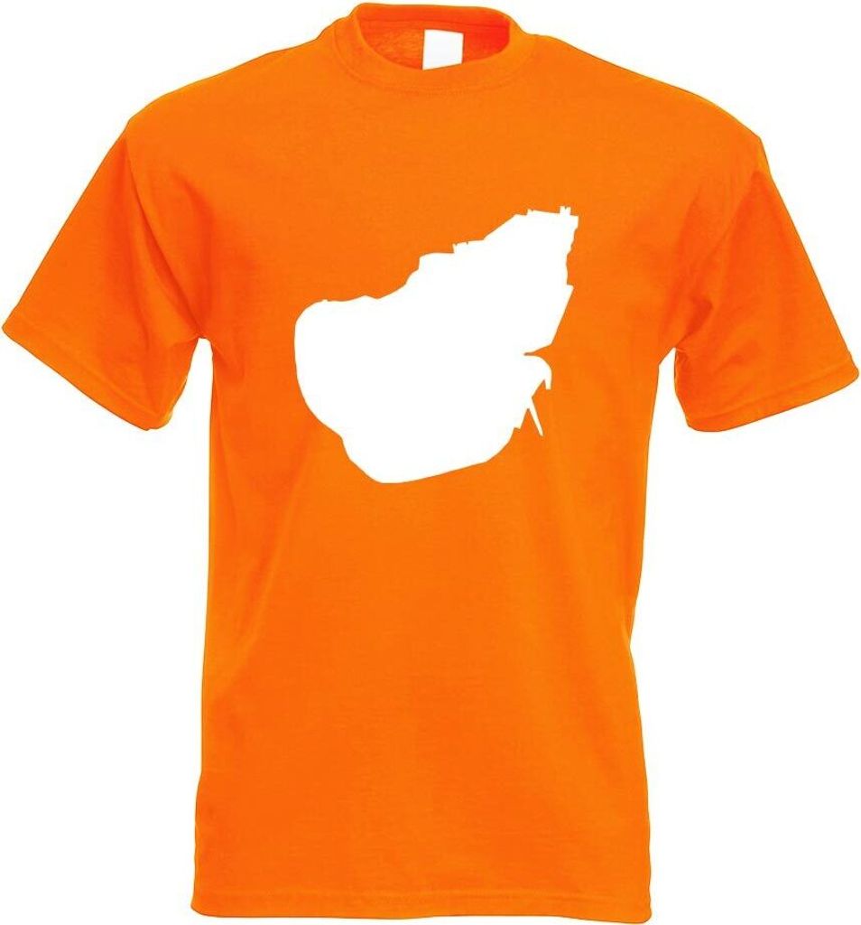 Kiwistar - T-Shirt - orange - Pellworm - Deutschland - Insel Motiv Bedruckt Funshirt Design Print - mit Motiv Bedruckt - Funshirt Design - Sport - ...