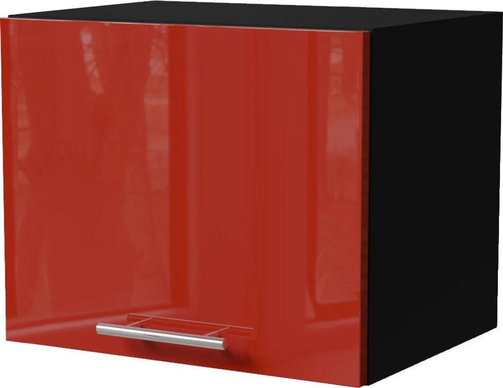 Küchenklapphängeschrank BRERRA 45x36cm lackiert Farbe wählbar BR-W4B/45 RAL 3002 karminrot Hochglanz schwarz