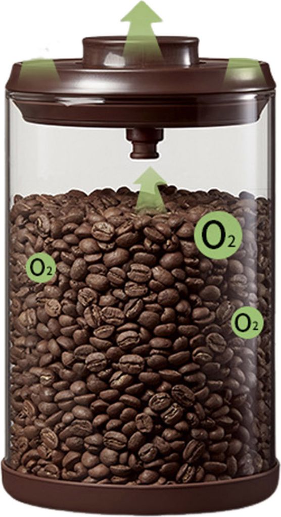 Luftdichter Kaffeekanister, Vorratsdose, großes Fassungsvermögen, BPA-frei, UV-beständig, spülmaschinenfest, Vorratsbehälter für Kaffeebohnen