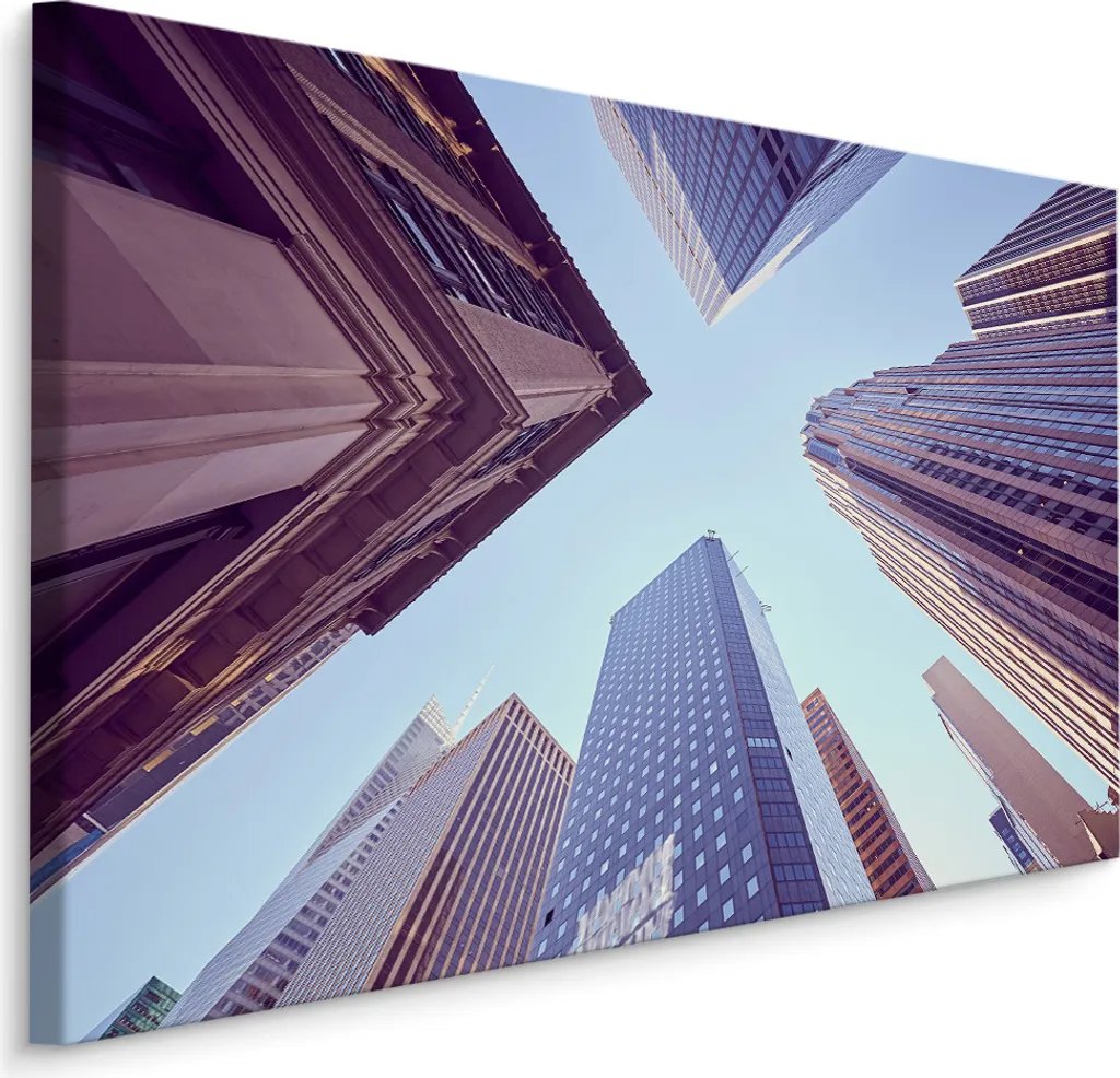 Quadro Moderno Città New York 70x50 cm | Tela Artistica Skyscraper
