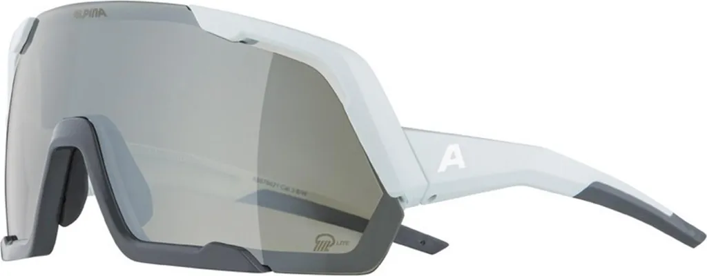 Lunettes de soleil de sport Alpina Rocket Q-Lite Gris Mat Miroir Argent