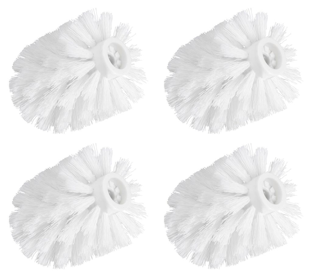 WENKO Ersatzbürsten WC 4er Set Toilettenbürste Ersatzkopf Produktbild 