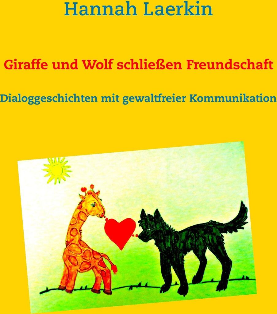 Giraffe und Wolf schließen Freundschaft