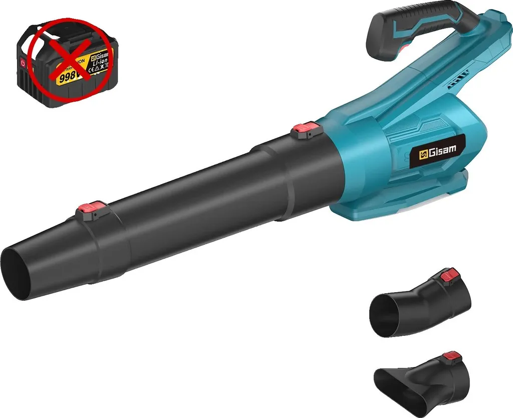 Soffiatore per foglie, motore brushless da 2000W, design ergonomico, senza batteria e senza presa di corrente