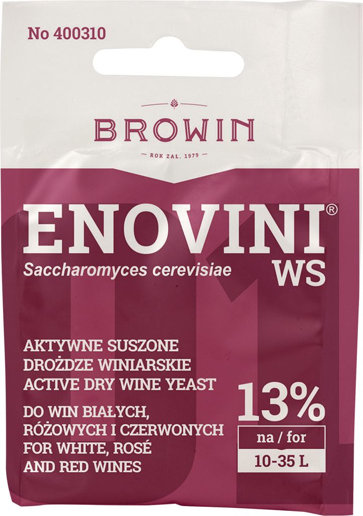 Trockenhefe ENOVINI Weinhefe 7g - WS, Wein Hefe, Hefe für Produktbild 