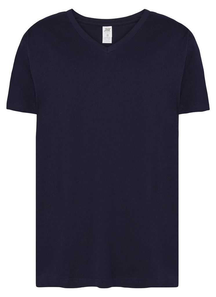 JHK - "Urban" T-Shirt V-Ausschnitt für Herren LT4237 (XXL) (Marineblau)