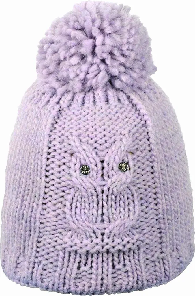 Cappello Döll con Pompon in Maglia: Isolamento Termico per Bambini