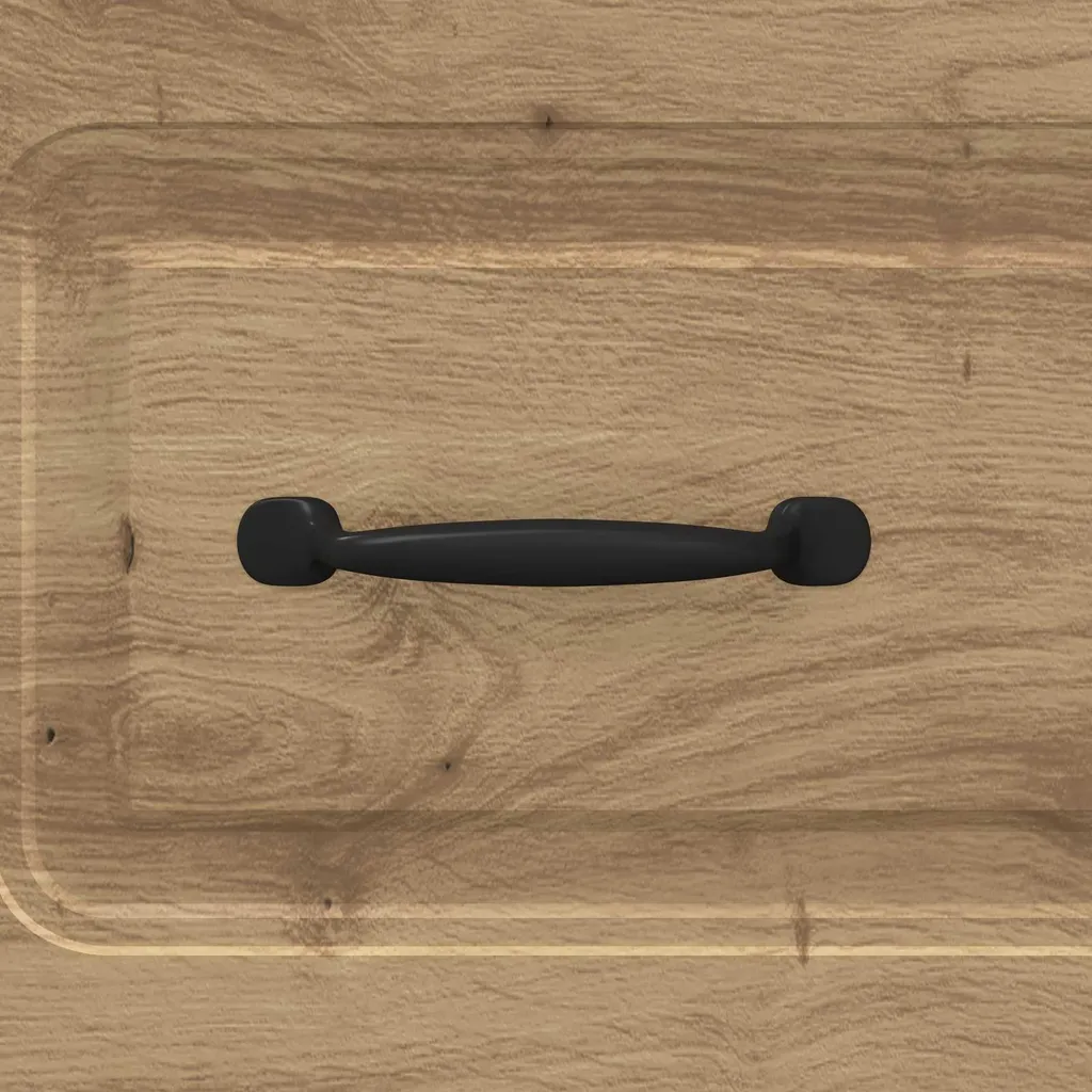 Commode Chêne Artisanal 66 cm Robuste avec Finition Bois Naturel Mat - 7