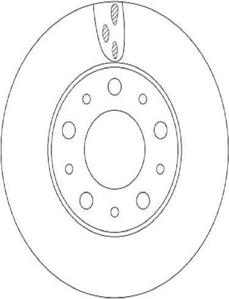 Disque de frein TRW DF6918S haute performance pour FIAT Ducato Fourgon