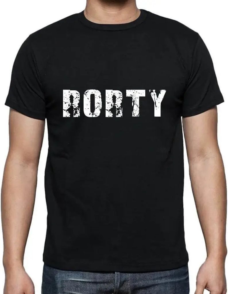 Herren Grafik T-Shirt Rorty Öko-Verantwortlich Vintage Jahrgang Kurzarm Lustige Druck Geburtstag Geschenk Mann