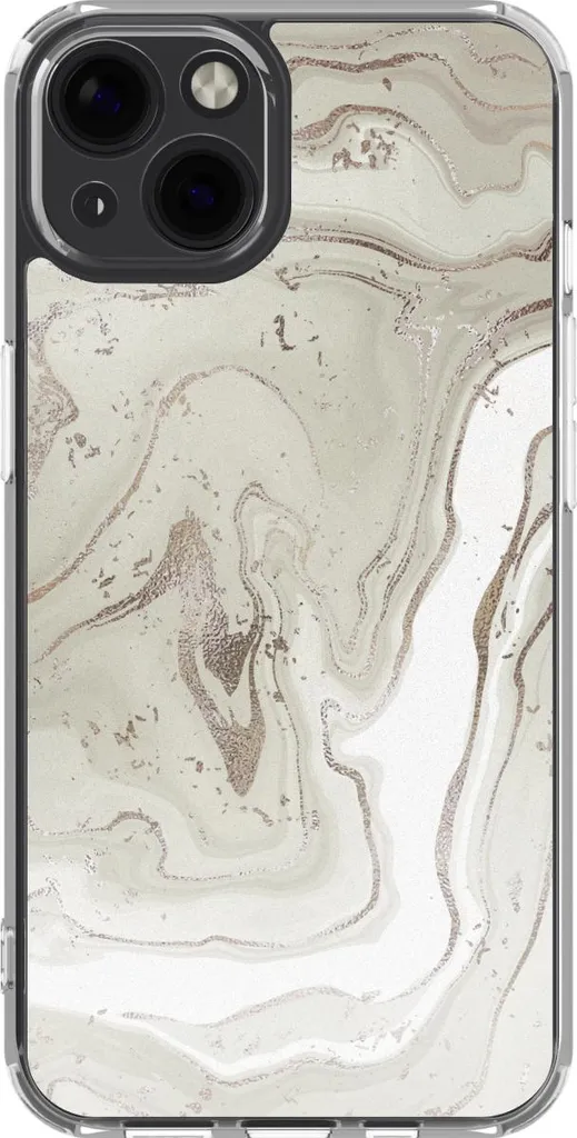 Custodia iPhone 13 iMoshion Sandy Marble - Design Elegante in Marmo