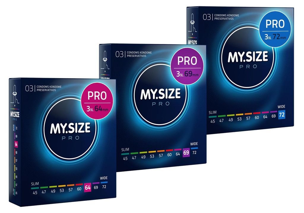 MY.SIZE Preservativi Pro da 6, 7, 8-64, 69, 72 mm, XL e Immagine del prodotto 