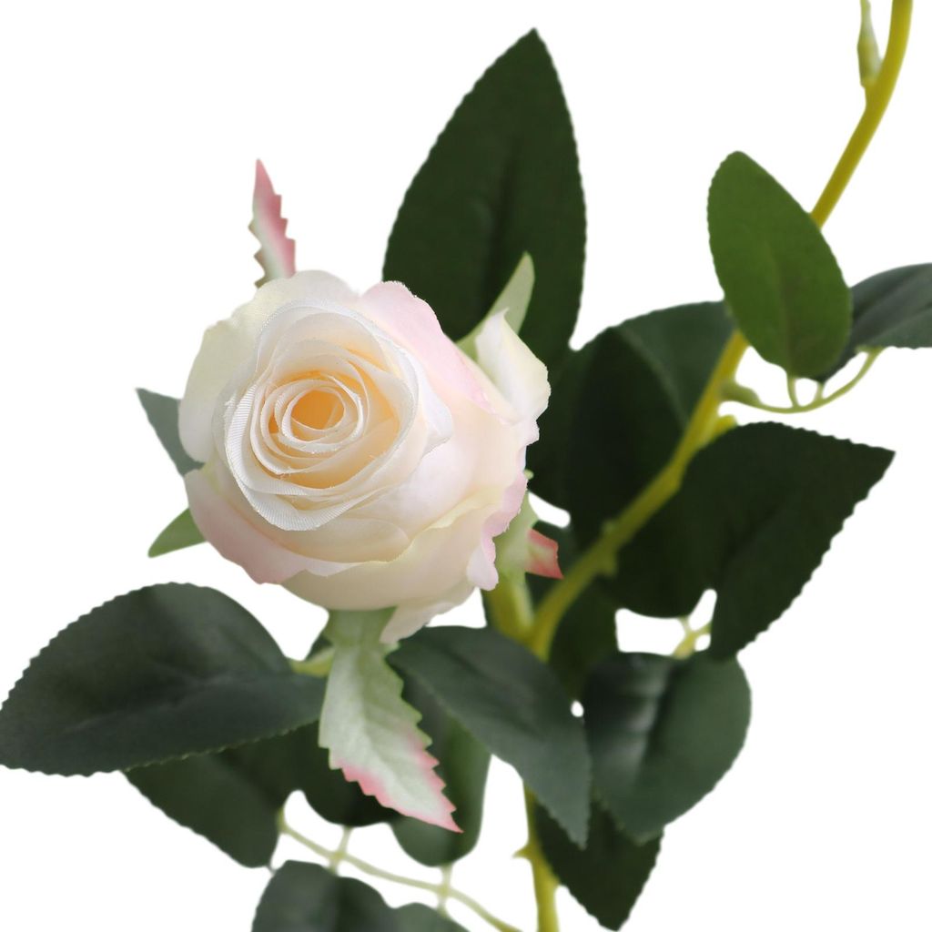 Künstliche Blumen, Kunstseidenblumenstoff, weiche, biegsame Blütenblätter, flexible Stiele, künstliche Rosen, Heimdekoration, Hochzeitssträuß...
